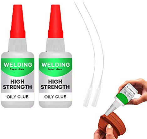 Welding High-strength Oily Glue, Uniglue Universal Super Glue, All Purpose Super Glue Extra Strength, Strong Plastic Glue, Strong Instant Glue For Resin Ceramic Metal Glass (30G-2PCS)