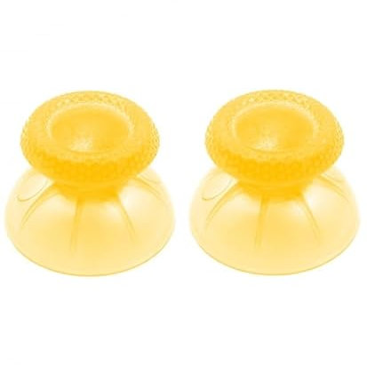 2 x Joystick für Sony PS5 Playstation 5 analoge Fernbedienung gelb transparent