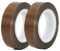 Qrity 2 Stück Teflonband, Hochtemperatur Klebeband, 10mm*10m, Dicke 0,18mm, Hitzebeständig bis 300℃, für Vakuumiergerät, Handversiegelung, Impulsversiegelung