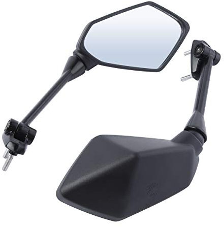 XMT-MOTO Rückspiegel E49 Rückspiegel E-geprüft Spiegel Passend für Kawasaki Ninja 650R 400R Z1000SX ER6F ER-6F 650 400 R Z1000 2012