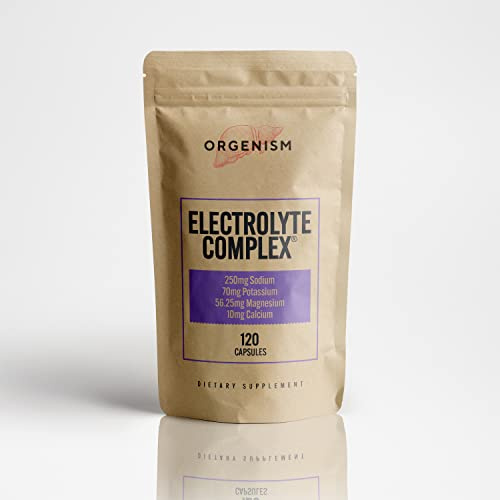Electrolyte Complex Tablets- Keto Electrolytes Supplement Pills for Muscle Function & Electrolyte Balance- Salt Capsules w/Sodium Magnesium Potassium & Calcium Minerals- 120 Electrolyte Mix Capsules