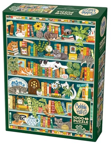 Cobble Hill 1000 Teile Puzzle – Das perfekte Bücherregal – Musterposter im Lieferumfang enthalten