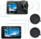 ULBTER Displayschutzfolie für DJI OSMO Action 4 Kamera + Silikon Objektivdeckel Abdeckung, 0,3 mm 9H Härte gehärtetes Glas, Anti-Scrach Anti-Bläschen [2+6 Stück]