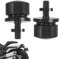 Lotbun 2 pezzi Vite per Sedile Moto 2 pezzi Filettatura 1/4 -20 per Harley Davidson, Alluminio Aeronautico Nero