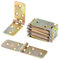 Aqbau® 10er Set Kistenband Scharnier 30 x 100mm aus feuerverzinkt, Schwerlastscharnier, Tischbänder, Gerollte scharniere klappbar, Möbelscharniere, Kistenscharnier, Robuste Türscharnier