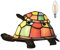 Kinbolas kleine Tischlampe,Tiffany-Stil Schildkröte Buntglas Lampenschirm Tischleuchte,vintage nachttischlampe,Schlafzimmer, Wohnzimmer kinderzimmer Art Deco lampe mit LED E14 Birne(Mehrfarbig)