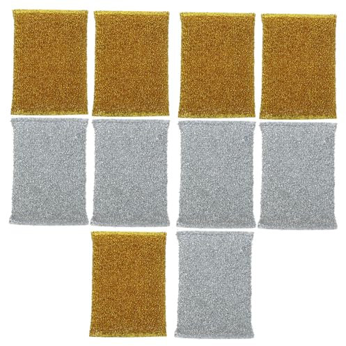 LIFKOME Cepillo De Esponja para Platos 10 Paños De Cocina Absorbentes Y Rápidamente Secos