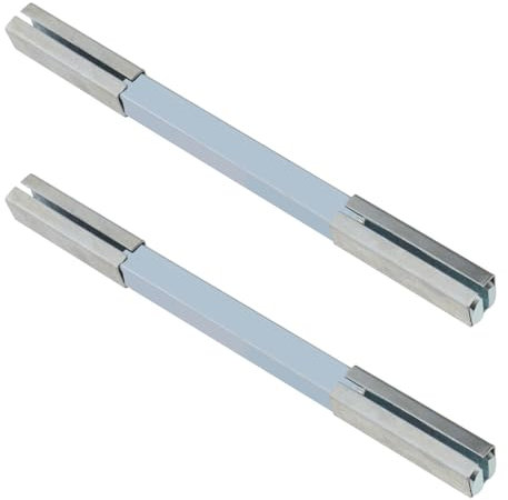 YINETTECH 2 maniglie per porta cilindrica, 6,9 mm x 110 mm, perno di fissaggio quadrato per maniglie delle porte