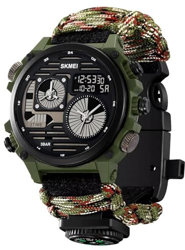 findtime Militär Uhr Herren Digitaluhr Military Watch Stoppuhr Sport Herrenuhren Armbanduhr Herren Digital Uhr Outdoor Tactical Wasserdicht Männer Jungen Sportuhr Chronograph Herren Groß Uhren
