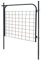 LAPOOH Gartenzauntor, Gartentür, Gartentüren, Gartenzaun Tür, Zauntür, Flügeltore, Garten Türe, 100 x 100 cm Anthrazit