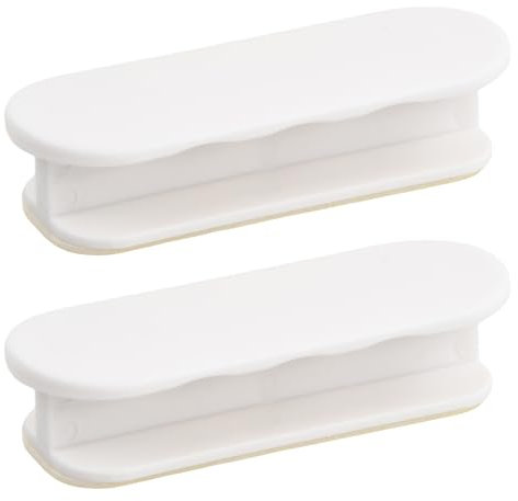 Rundago Pack of 2 Balcony Door Handles Self-Adhesive Door Handles Plastic Door Handles Stick on Handles Cupboard Handles Door Handles for Cabinets Drawer Windows Glass Door