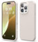 elago Compatible with iPhone 16 Pro Case, Premium Liquid Silicone Case, Full Body Protective Cover, Shockproof, Slim Phone Case, Anti-Scratch Soft Microfiber Lining, 6.3 inch (Stone)