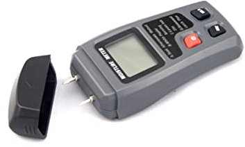 WOONEKY Digitaler Feuchtigkeitsmesser Pin-typ Holzfeuchtemessgerät Mit Lcd-display Ergonomisch Handlich Für Kaminholz Bauholz Teppich Messung Ohne Batterie Langlebig Portabel