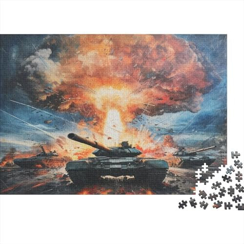 Tank 1000 Stück Puzzles Für Erwachsene Teenager Stress Abbauen Familien-Puzzlespiel 1000-teiliges Puzzle Kinder Lernspiel Spielzeug Geschenk Puzzel 1000pcs (75x50cm)