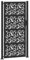 vidaXL Garden Gate Black 105x205 cm Steel Leaf Design, fence gate, outdoor gate, metal gate, security gate, entrance gate, metal fence gate