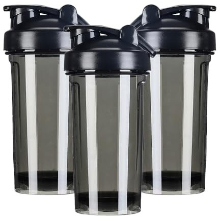 Qlptzwd Individuelle Shaker-Flaschen mit Griff, personalisierbare Shaker-Flasche mit eigenem Fotologotext, Kunststoff-Shaker-Becher für Protein-Shake, Smoothie, PureBlack
