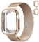 Milanaise Ersatzarmband+Schutzhülle für Apple Watch Armband 40mm 42mm 41mm 44mm 46mm 45mm 49mm Damen/Herren,Magnet Edelstahl Milanese Loop Metall Band+Hülle für Apple Watch SE/2 10 9 8 7 6 5 4 Ultra
