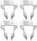 Joselin 4 StüCk Rostfreier Stahl Boots Haken Kleine Klemme Halter Boot Ruder Halter Marine Klemme Silberne Klammer Klemme