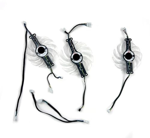 BDAKQJV Carte Graphique Ventilateur de Refroidissement for RTX 3080 3070 3080 Ti 3070 Ti EX Gamer 92MM TH9215S2H-PDB03 102MM TH1015S2H-PBA01 Ventilateurs GPU