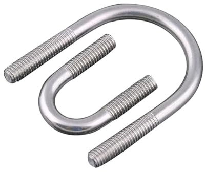 U Bolts,U Clamp,M6 6mm 304 Stainless Steel A2 U-Bolts Round Bend U-Bolt U Clamp Screws(M6 X 60mm 2pcs)