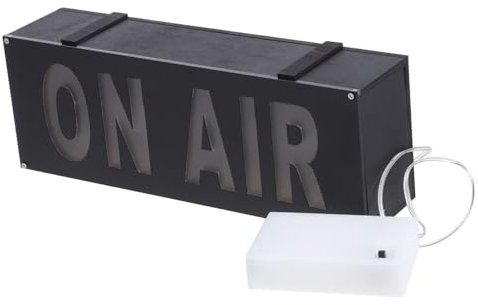 Garneck Led Air Schild Broadcast Warnzeichen Leuchtend Rot Für Heimstudio Büro Tischdekoration Kompakt Langlebig Und Augenschonend