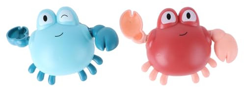 CIYODO Juguete Baño Bebé Cangrejo Pequeño Juguetes De Baño para Niños Estimula Sentidos Seguro para Piel Suave para Piscina Y Ducha 4.72X3.54X1.96 Pulgadas