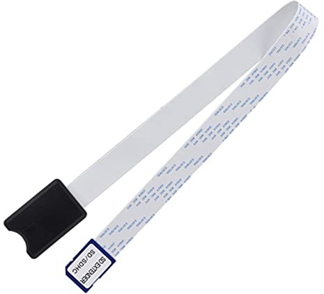 ZDETGU Adaptateur de Câble d'extension de Carte SD pour DVD de Voiture - Rallonge de Carte Mémoire Compacte SD/SDHC/SDXC | Câble adaptateur flexible pour carte SD,compatible avec cartes mémoire SDHC SDXC,installation facile pour autoradio DVD
