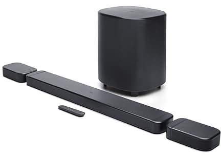 JBL Bar 700MK2 Soundbar with Subwoofer, Dolby Atmos Surround - Black
