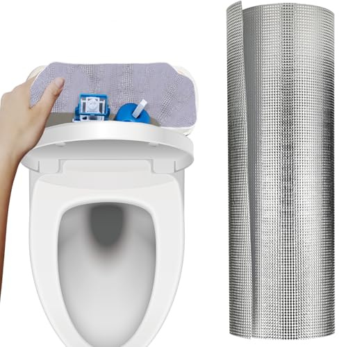 Revêtement de Réservoir de Toilettes Auto-Adhésif Anti-Condensation, Isolation à Bulles Aluminium 3 mm, 300 x 40 cm, Prévient la Condensation et Les Dégâts des Eaux