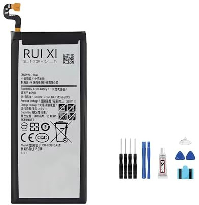 RUI XI Akku kompatibel für Samsung Galaxy S7 Edge G935 G9350 G935F G935FD 3600mAh EB-BG935ABE Akku