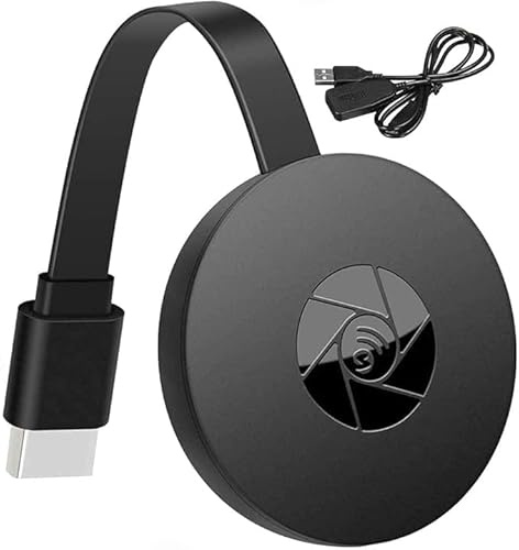 Wireless HDMI Display Adapter, Chromecast Device TV Dongle Adapter 1080P, WiFi Streaming Movies, Shows Receiver for i-Phone, i-Pad, Android, Tablet, Laptop, Window to HDTV/Monitor/Projector, Compa