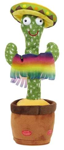 La Chaise Longue - Cactus Dansant - Folie Musicale - Plastique Polypropylène PP - Jouet Interactif et Secoue-Pleur - Ø 0 cm - 255 g - Enfant - 13 x 31 x 13 cm - Multicolore