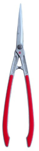 ARS Heckenschere, Buxbaumschere, Weinlaubschere, 63 cm, Rot, Bypass, Legierter Stahl, Kunststoffgriffe, 10 cm Schneidebreite