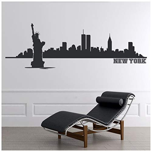 azutura New York City Skyline Wall Sticker available in 5 Sizes and 25 Colours Black