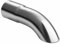 Ulter Sport Embout d'échappement - Ronde Ø50xL210mm curve – Joint ->50mm Inoxydable