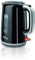 AEG EWA 3700 Expresswasserkocher (Super schnelles Aufkochen, 3000 Watt, 1,7 l, entnehmbarer Kalkfilter, Wasserstandsanzeige mit Liter-/Tassenangabe, Sicherheitsabschaltung, Ein/Aus-Schalter, schwarz)