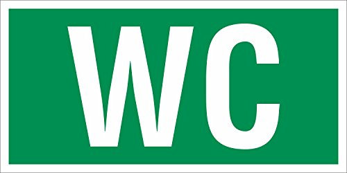 PVC Werbebanner Banner Plane Festival Bauzaunplane Bauzaunbanner WC Toilette Notausgang