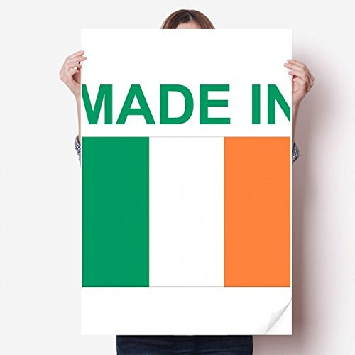 DIYthinker Hergestellt im Ireland Land Liebe VinylWand-Aufkleber-Plakat-Wand Tapete Raum Aufkleber 80cm x 55cm Mehrfarbig