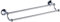 BOATX Retro Bad Doppel-Handtuchhalter,Wand-Handtuchstangen,60cm,Doppelschicht,Badetuchstange Badezimmer Badetuchhalter aus Messing (Chrom)