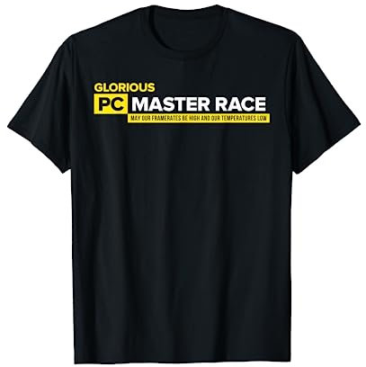 PC Master Race Tshirt - PC Gaming & Video Game Saying T-Shirt