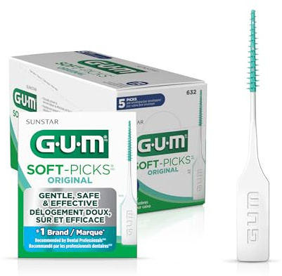 GUM Soft-Picks Original Dental Picks, Item 632 Professional Samples, 5 Soft-Picks Per Pack, 72 Packs