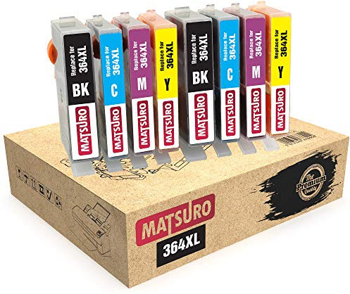 Matsuro Original | Kompatibel Tintenpatronen Ersatz für HP 364XL 364 XL (2 Sets of 4)