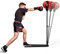 GOPLUS Punchingball, Boxsack Set, mit Boxhandschuhen & Handpumpe, Standboxball, mit stabilem Ständer & rutschfestem Pedal, höhenverstellbar von 85 bis 130 cm, für Kinder & Jugendliche ab 8 Jahre