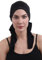 Deresina Headwear Vorgebundenes Bandana bei Haarausfall, Bambus Chemo Kopftuch für Damen, Elegant Kopftücher Turban, Kopfbedeckung Chemotherapie, Tichel Schädelkappe (Juwelenbesetzte Schwarz)