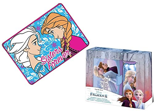 Frozen ii - portamerenda frozen +borraccia + tovaglietta in misto cotone