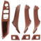 Hacreyatu 7PC LHD Innentürgriff Innentürverkleidung Pull für B-M-W 5er F10 F11 520 523 525 528 530 535 (Braun)