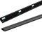 Conecto 1,00 m Aluminium Kabelk zum Kleben oder Schrauben mit 3 x 30 cm 3M Klebeband, Schwarz