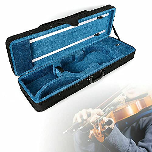 4/4 Softcase Geigenkoffer Violinenkoffer Rucksacksystem Geigenkasten Flanell Innen Koffer Kasten für Geige/Violine mit 2 Verstellbar Gurt【Geige Koffer Kasten Case Oxford Tuch Shell】