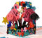 Magic Ants Pop Up Flamingo Geburtstagskarte für Ehefrau Ehemann, Jubiläumskarten für Paare, 3D Flamingo Valentinstagskarte für Ehefrau Frauen Ehemann