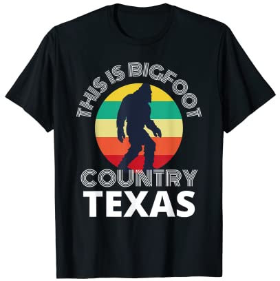 Dies ist Bigfoot Country Texas Sasquatch-Uhrer T-Shirt